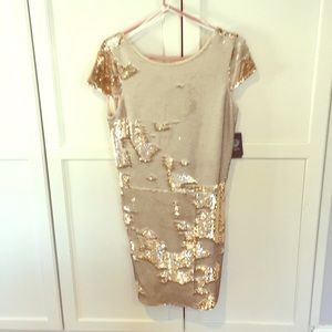 Vince Camino champagne holiday/ cocktail dress
